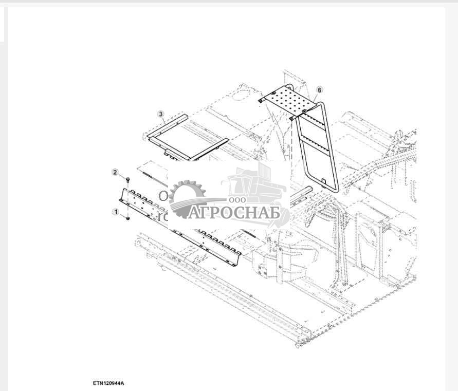 Дверца двигателя и лестница, Tier 2 